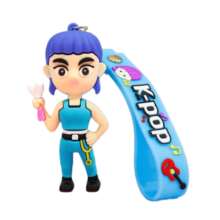 Anime Kawaii KPop Demon Hunters Zoey Action Figure Keychain Anime Kawaii KPop Demon Hunters Zoey Action Figure Keychain