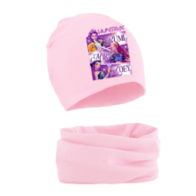 Kawaii Anime KPop Demon Hunters Plush Hat With Scarf Kawaii Anime KPop Demon Hunters Plush Hat With Scarf