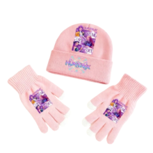Kawaii Anime KPop Demon Hunters HUNTR/X Knitted Hat With Gloves Kawaii Anime KPop Demon Hunters HUNTR/X Knitted Hat With Gloves
