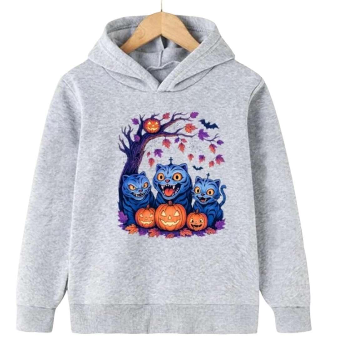 Anime Halloween KPop Demon Hunters Kawaii Derpy Tiger Hoodie Anime Halloween KPop Demon Hunters Kawaii Derpy Tiger Hoodie
