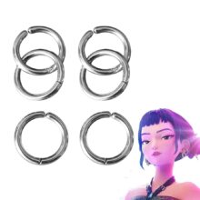 Kawaii KPop Demon Hunters Cosplay Zoey Earrings Clip Kawaii KPop Demon Hunters Cosplay Zoey Earrings Clip