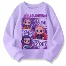 Kawaii KPop Demon Hunters HUNTR/X Print Sweatshirt Kawaii KPop Demon Hunters HUNTR/X Print Sweatshirt