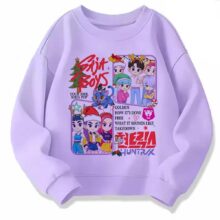 Kawaii KPop Demon Hunters HUNTR/X And Saja Boys Sweatshirt Kawaii KPop Demon Hunters HUNTR/X And Saja Boys Sweatshirt