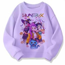 Kawaii KPop Demon Hunters HUNTR/X Printed Sweatshirt Kawaii KPop Demon Hunters HUNTR/X Printed Sweatshirt