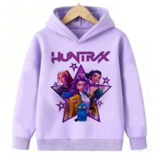 Kawaii Anime KPop Demon Hunters Character Polyester Hoodies Kawaii Anime KPop Demon Hunters Character Polyester Hoodies