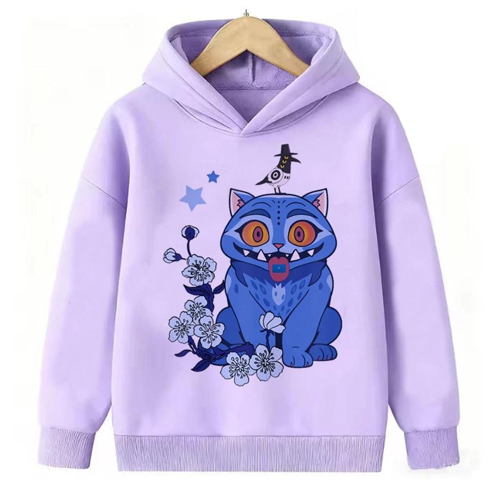 KPop Demon Hunters Kawaii Tiger Anime Polyester Hoodies KPop Demon Hunters Kawaii Tiger Anime Polyester Hoodies