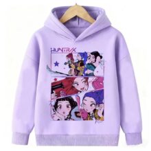Anime Kawaii KPop Demon Hunters Polyester Hoodies Anime Kawaii KPop Demon Hunters Polyester Hoodies