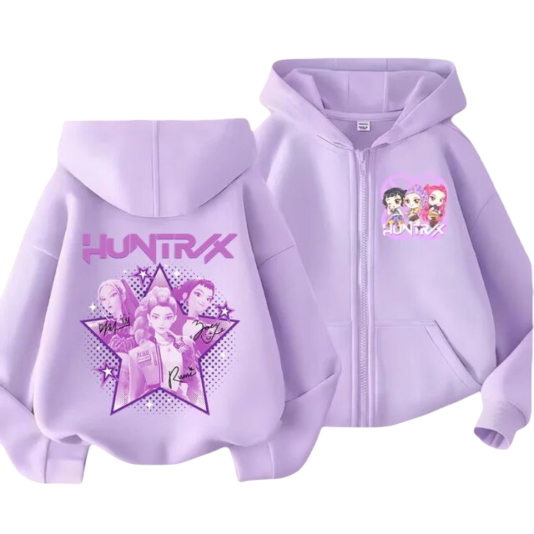 KPop Anime Demon Hunters Huntrix Kawaii Hoodie