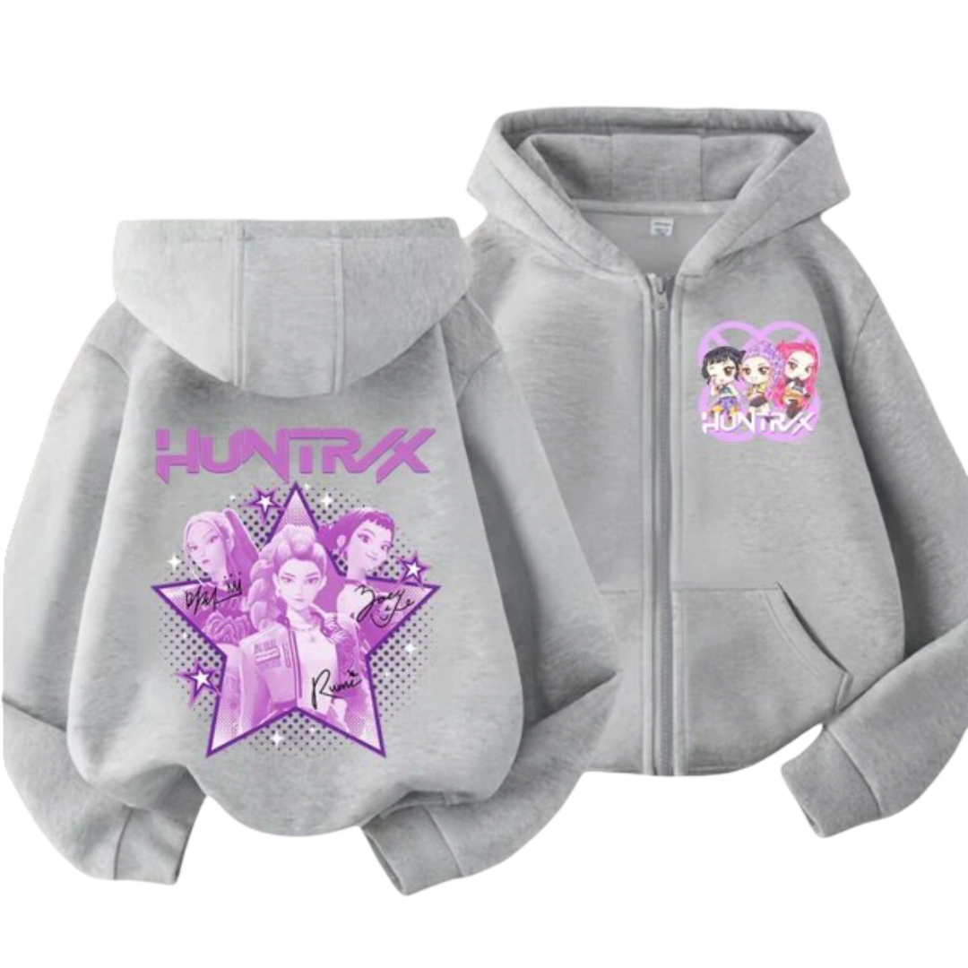 KPop Anime Demon Hunters Huntrix Kawaii Hoodie