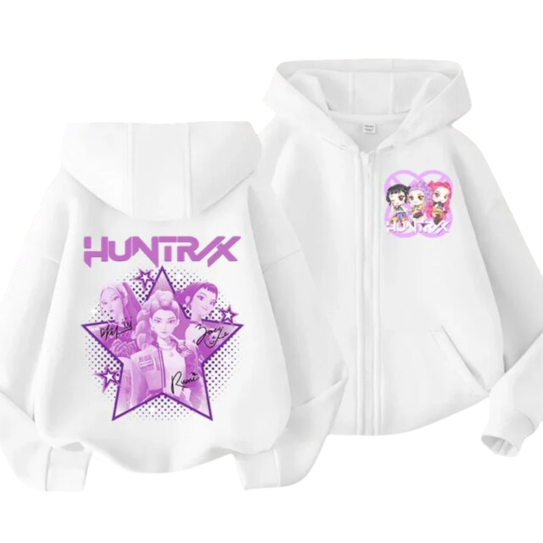 KPop Anime Demon Hunters Huntrix Kawaii Hoodie
