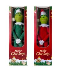 2Pcs Kawaii Christmas Grinch Toy With Box 2Pcs Kawaii Christmas Grinch Toy With Box