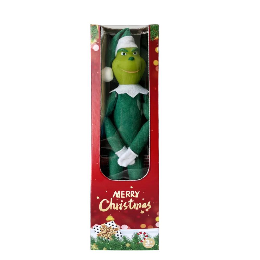 Kawaii Christmas Green Grinch Toy With Box Kawaii Christmas Green Grinch Toy With Box