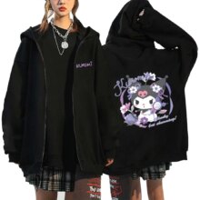 Kawaii Anime Kuromi Long Sleeve Hoodie Kawaii Anime Kuromi Long Sleeve Hoodie