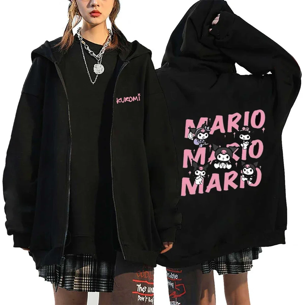Anime Kawaii Sanrio Kuromi Long Sleeve Hoodie
