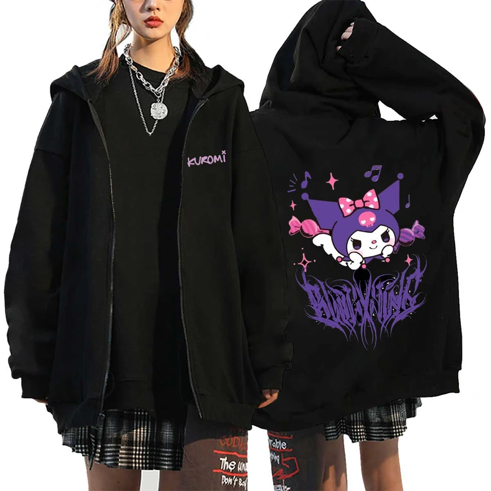 Anime Kawaii Kuromi Long Sleeve Hoodie