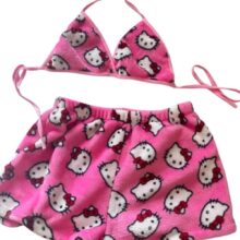 2Pcs Kawaii Hello Kitty Pajama For Women 2Pcs Kawaii Hello Kitty Pajama For Women