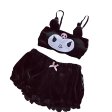 2Pcs Kawaii Kuromi Beachwear For Women 2Pcs Kawaii Kuromi Beachwear For Women