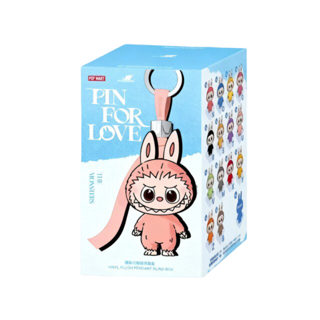Kawaii Labubu V4 The Monsters Pin For Love Series Plush Keychain Blind Box