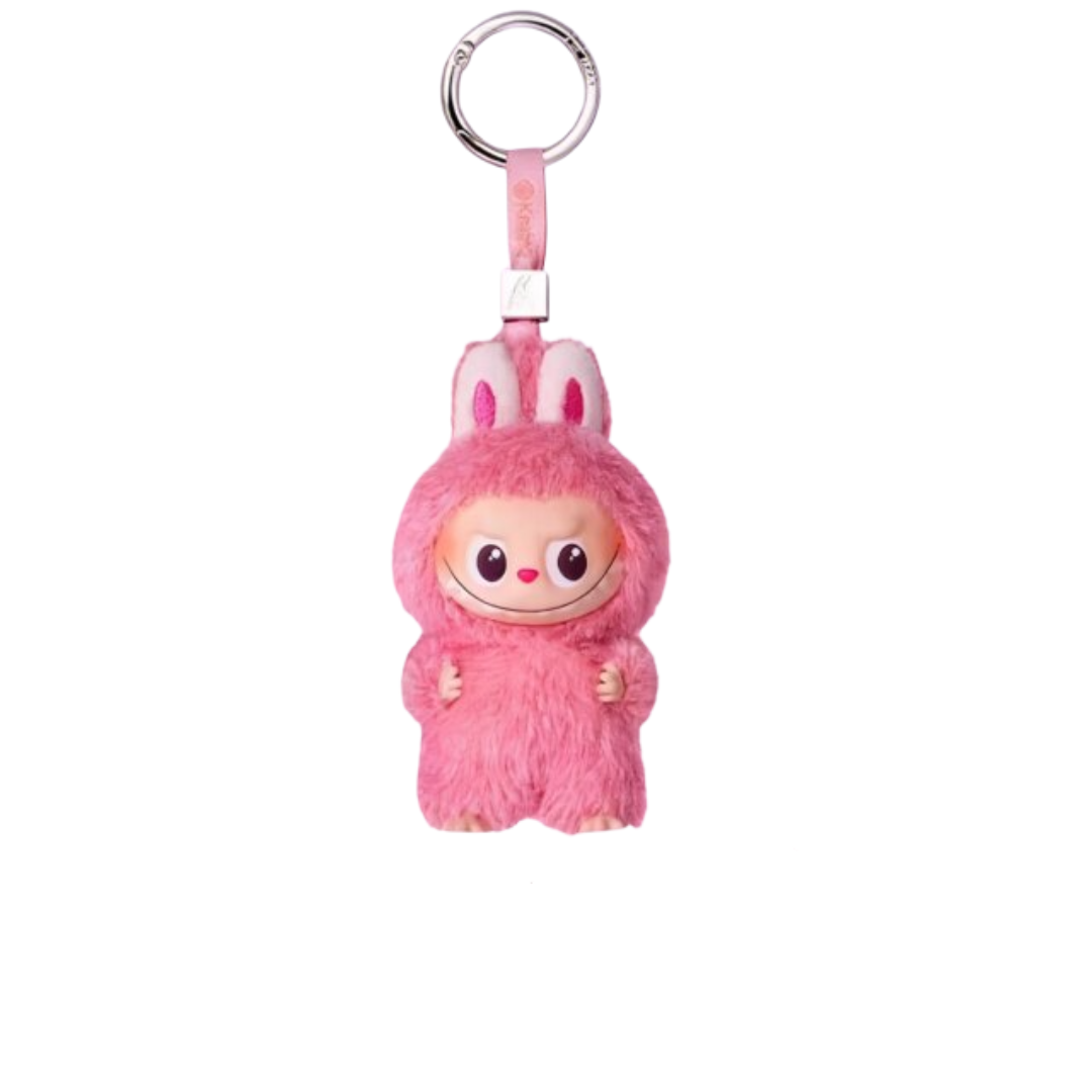 Kawaii Labubu V4 The Monsters Pin For Love Series Heart Plush Keychain
