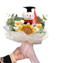 Cartoon Bear Kawaii Plush Graduation Bouquet Cartoon Bear Kawaii Plush Graduation Bouquet