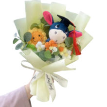 Cartoon Eeyore Kawaii Plush Graduation Bouquet Cartoon Eeyore Kawaii Plush Graduation Bouquet