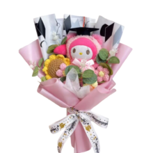 Kawaii Cartoon My Melody Plush Graduation Bouquet Kawaii Cartoon My Melody Plush Graduation Bouquet