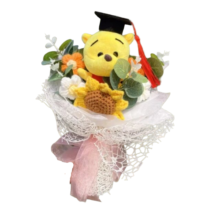 Kawaii Winnie The Pooh Plush Graduation Bouquet Kawaii Winnie The Pooh Plush Graduation Bouquet
