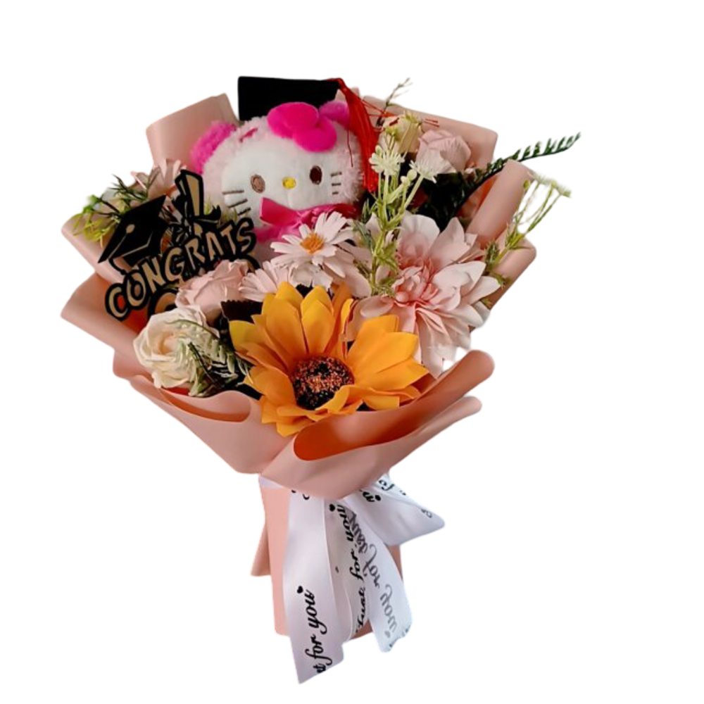35cm Kawaii Sanrio Hello Kitty Plush Bouquet