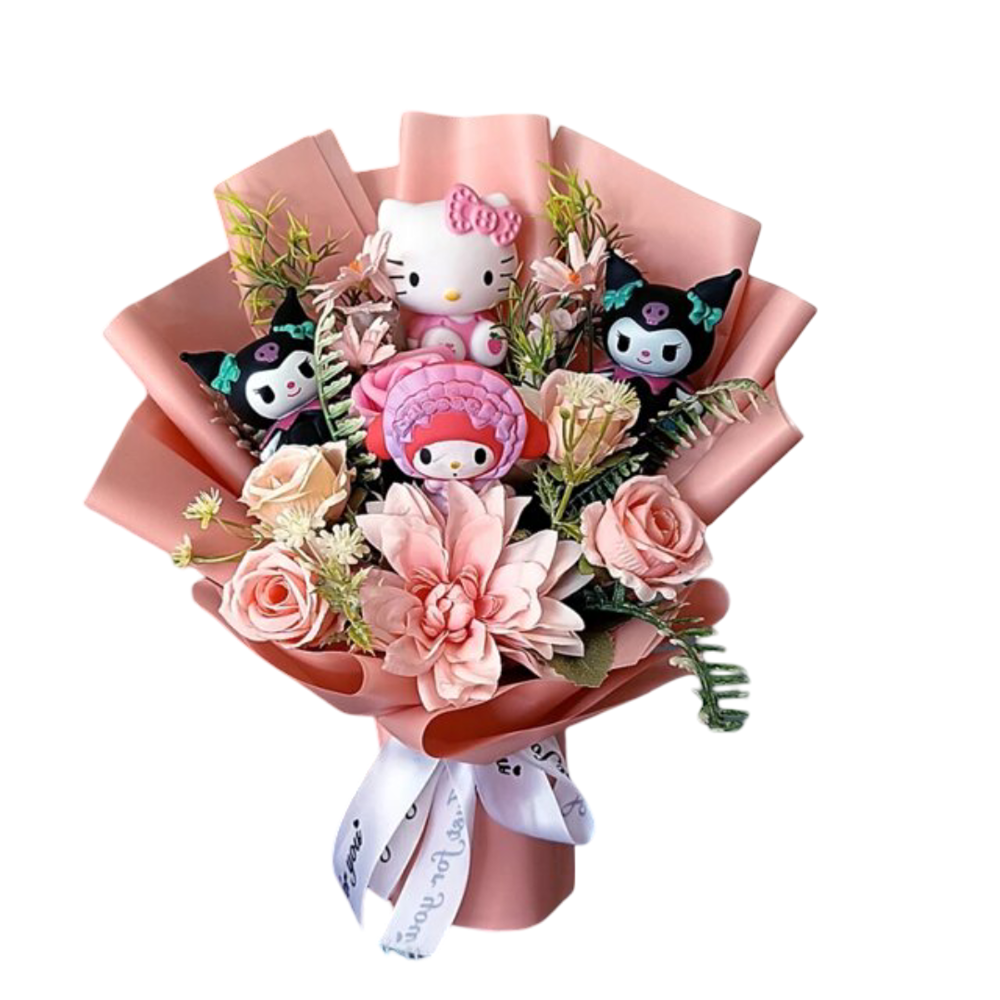 35cm Kawaii Anime Sanrio Plush Bouquet