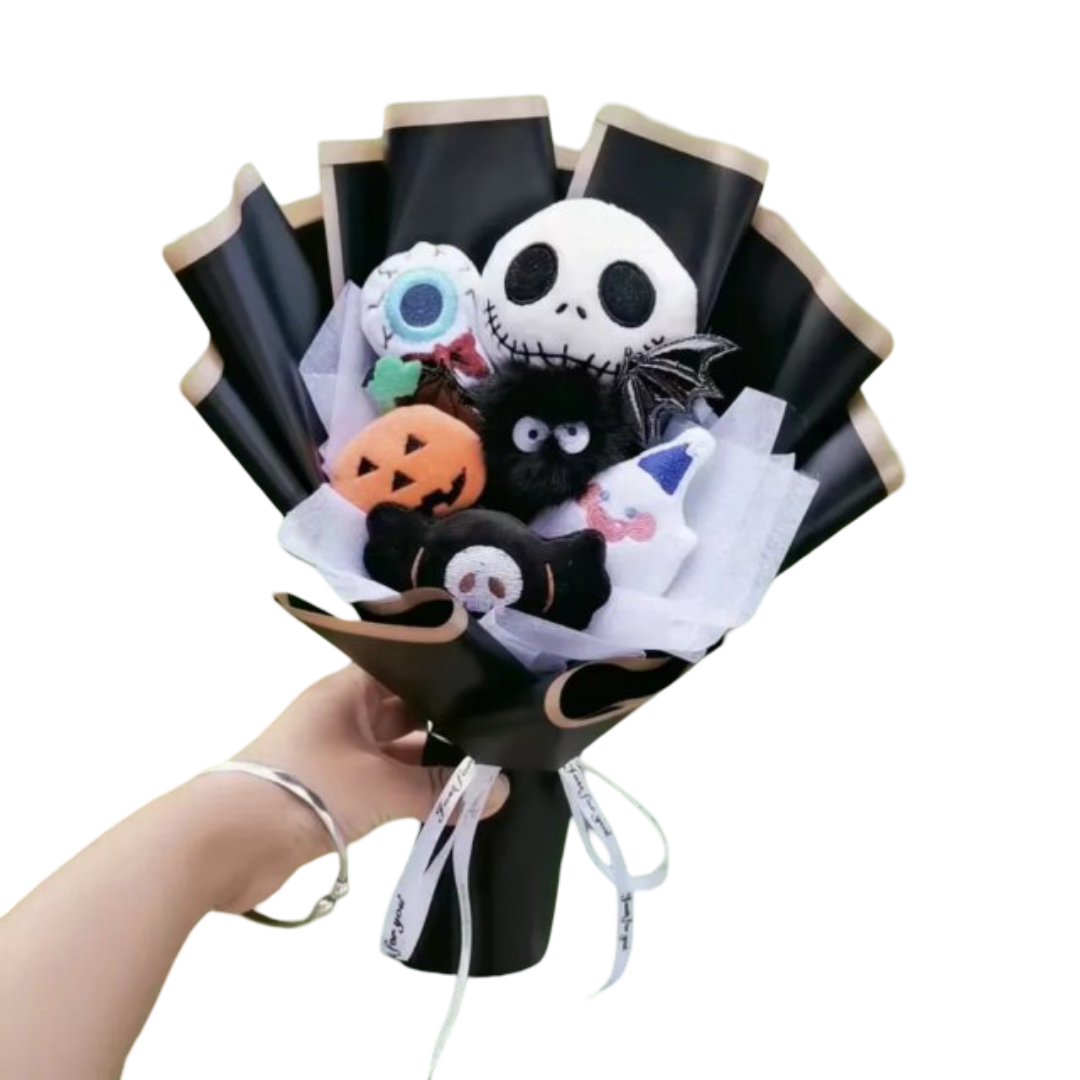 Kawaii Christmas Halloween Jack Skellington And Character Plush Bouquet Kawaii Christmas Halloween Jack Skellington And Character Plush Bouquet
