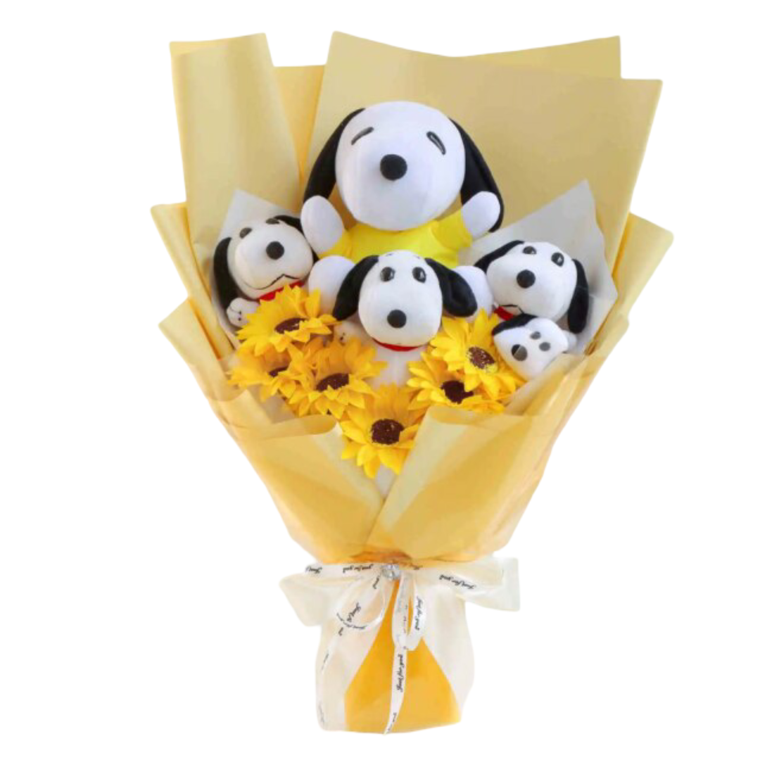 Cartoon Kawaii Snoopy Plush Bouquet Cartoon Kawaii Snoopy Plush Bouquet