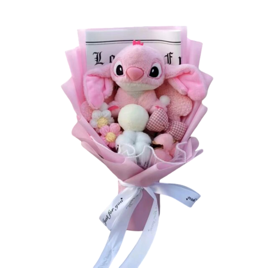 Kawaii Lilo & Stitch Angel Plush Bouquet 