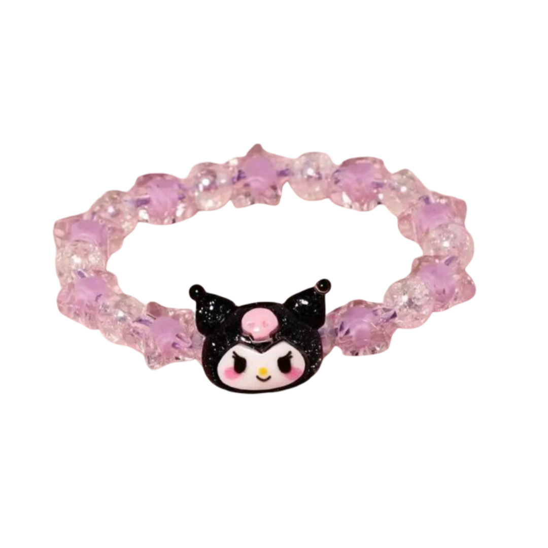 Cartoon Sanrio Kuromi Crystal Couple Bracelet