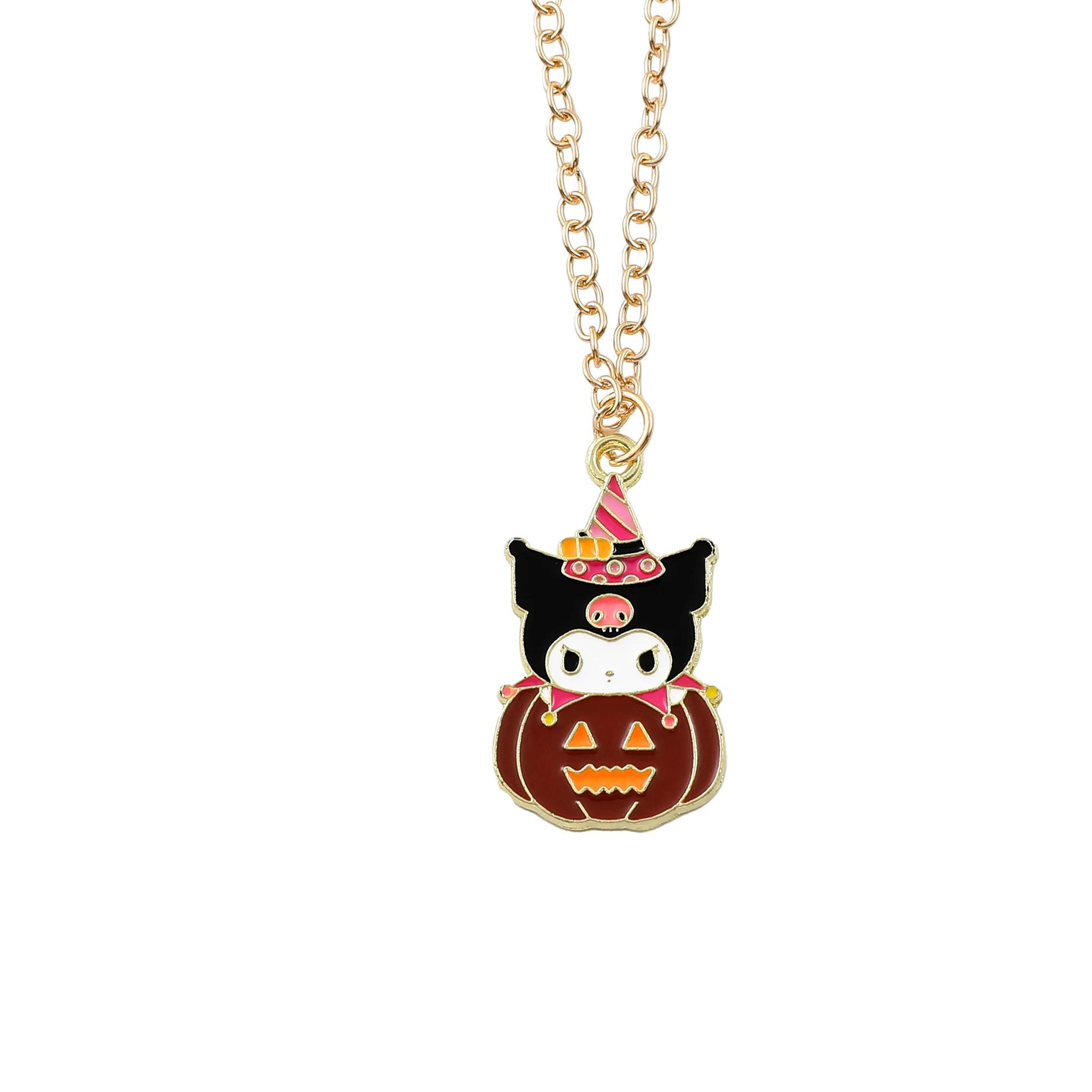 Anime Sanrio Kuromi Halloween Pumpkin Neck Chain