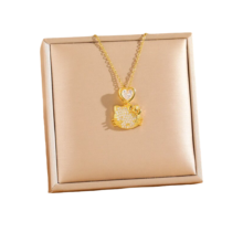 Cartoon Sanrio Hello Kitty Kawaii Stainless Steel Chain Cartoon Sanrio Hello Kitty Kawaii Stainless Steel Chain