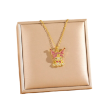 Cartoon Kawaii Sanrio Kuromi Stainless Steel Chain Cartoon Kawaii Sanrio Kuromi Stainless Steel Chain