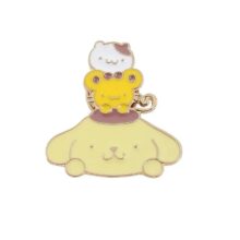 Sanrio Kawaii Pompompurin And Character Brooch Sanrio Kawaii Pompompurin And Character Brooch