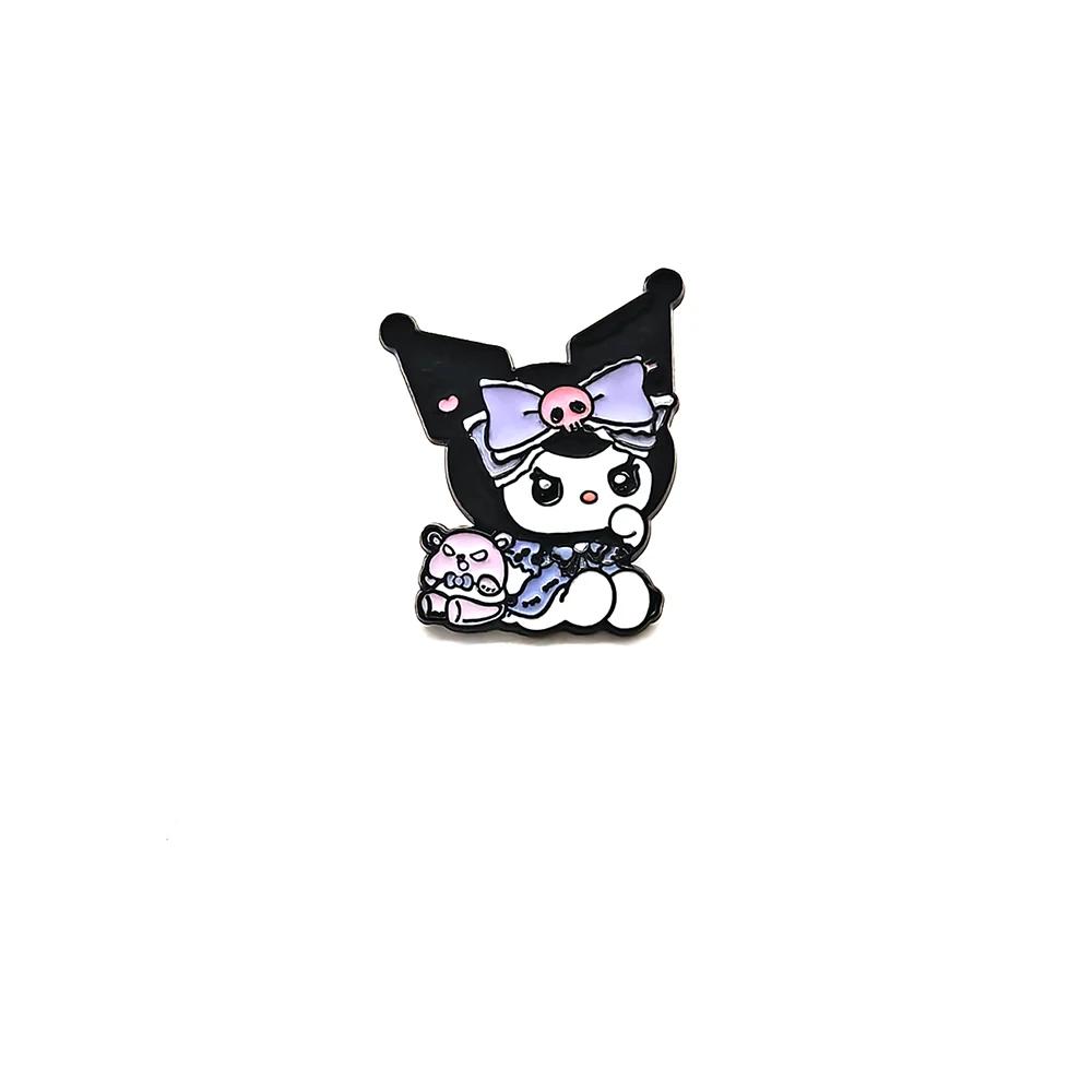 Sanrio Kawaii Cartoon Kuromi Brooch