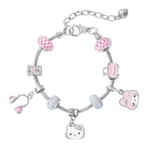 Kawaii Sanrio Hello Kitty And My Melody Bracelet Kawaii Sanrio Hello Kitty And My Melody Bracelet