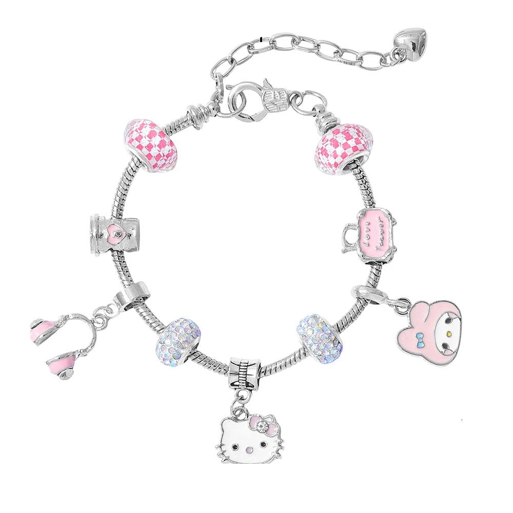 Kawaii Sanrio Hello Kitty And My Melody Bracelet
