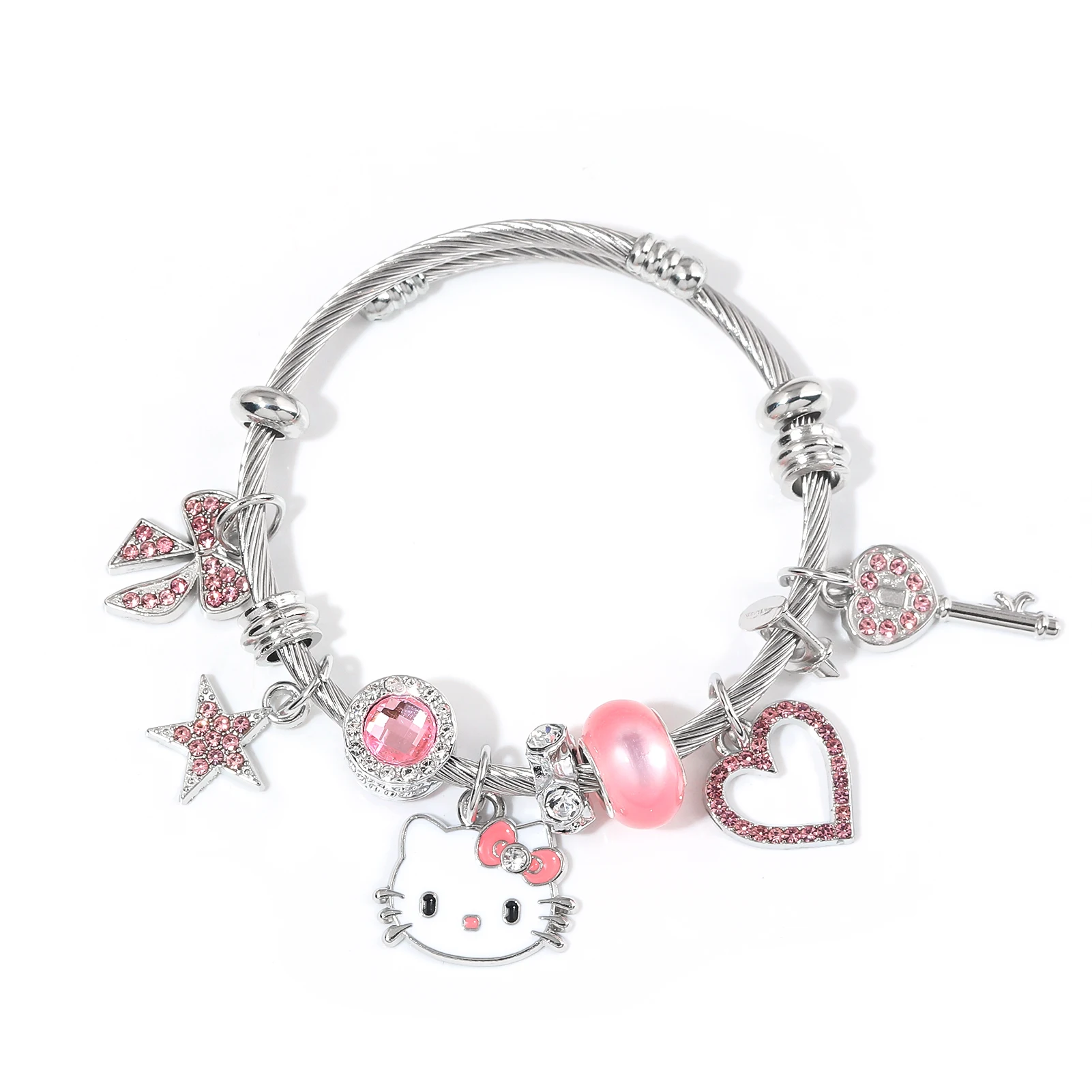Kawaii Sanrio Hello Kitty Enamel Bracelet