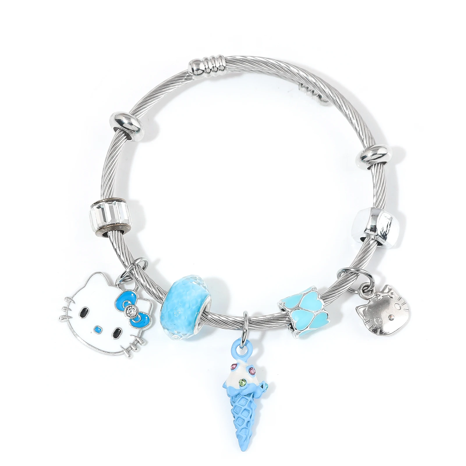 Kawaii Sanrio Hello Kitty Enamel Bracelet