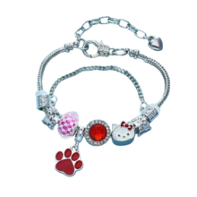 Sanrio Hello Kitty Kawaii Beaded Diamond Bracelet Sanrio Hello Kitty Kawaii Beaded Diamond Bracelet