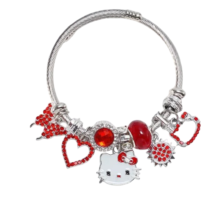 Kawaii Cartoon Hello Kitty Beaded Diamond Bracelet Kawaii Cartoon Hello Kitty Beaded Diamond Bracelet