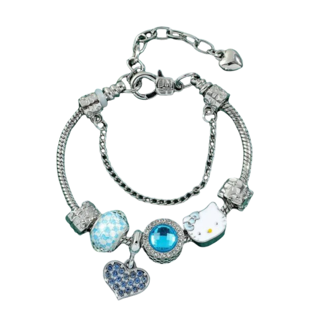 Kawaii Sanrio Hello Kitty Beaded Diamond Bracelet