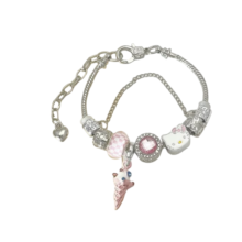 Sanrio Anime Hello Kitty Kawaii Beaded Bracelet Sanrio Anime Hello Kitty Kawaii Beaded Bracelet