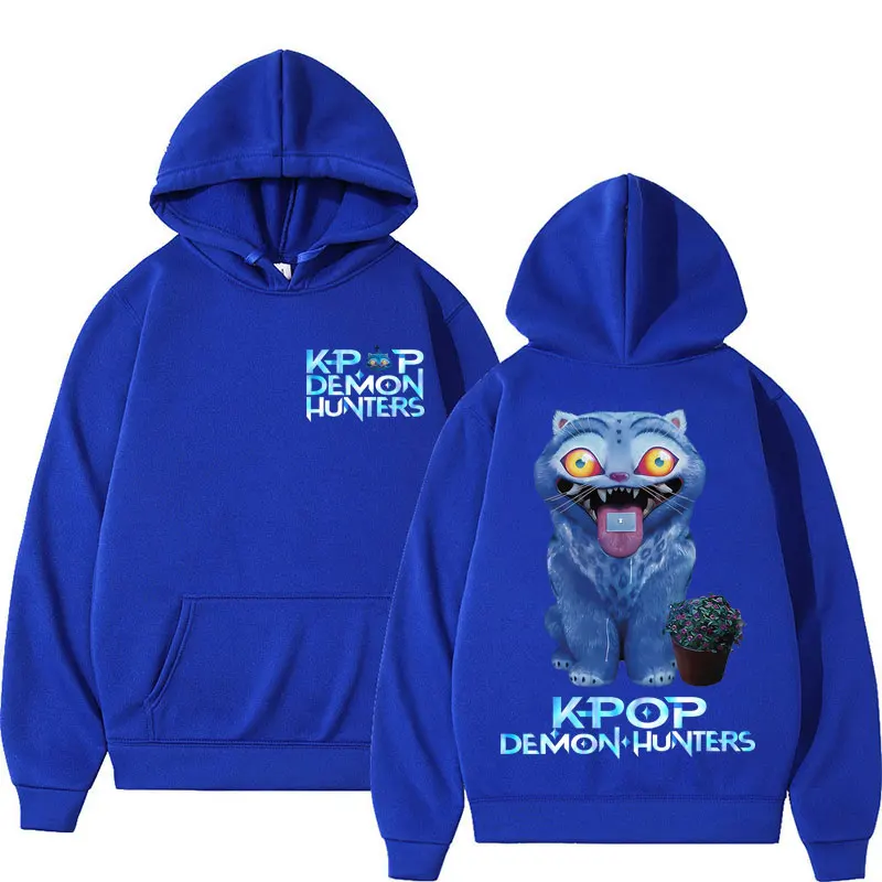 Anime KPop Demon Hunters Kawaii Derpy Tiger Casual Hoodie