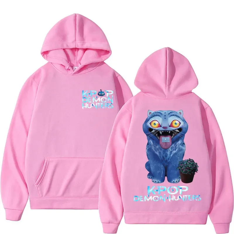 Anime KPop Demon Hunters Kawaii Derpy Tiger Casual Hoodie