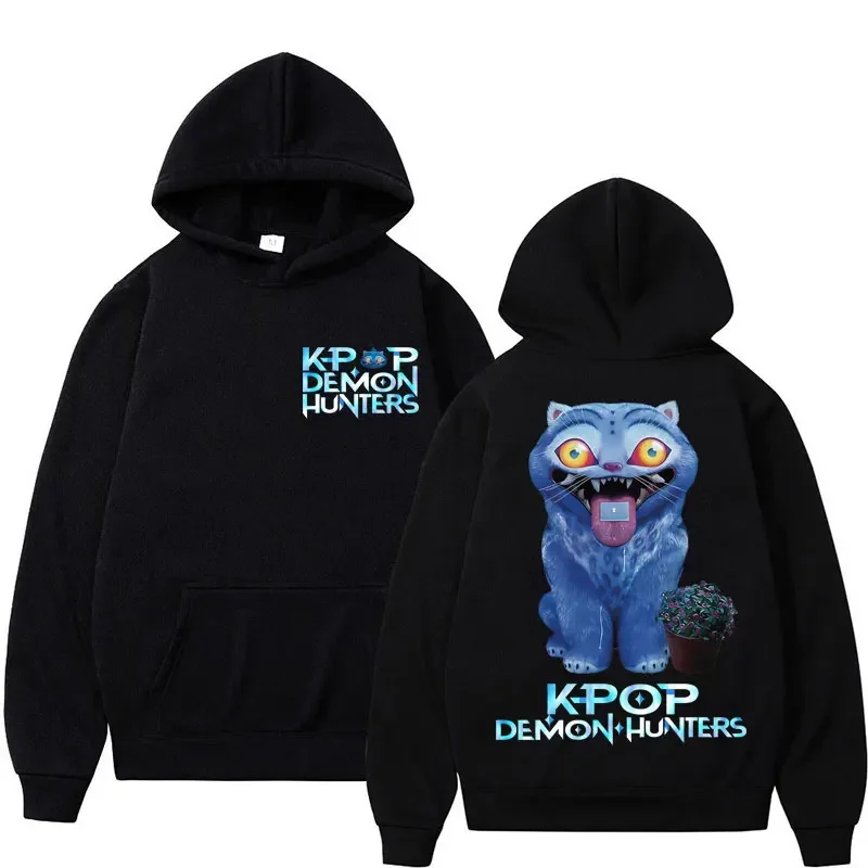 Anime KPop Demon Hunters Kawaii Derpy Tiger Casual Hoodie