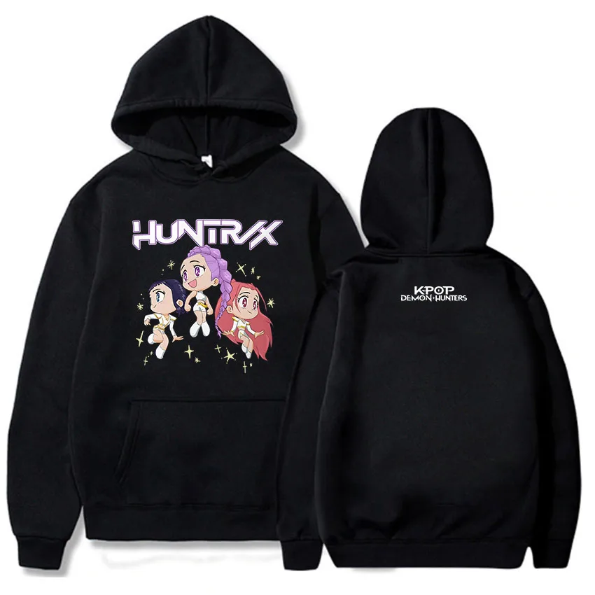 Kawaii Anime KPop Demon Hunters Long Sleeve Hoodie